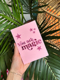 You Are Magic Acrylic Print A6 Acrylic Wall Art - Pink Mirror Text