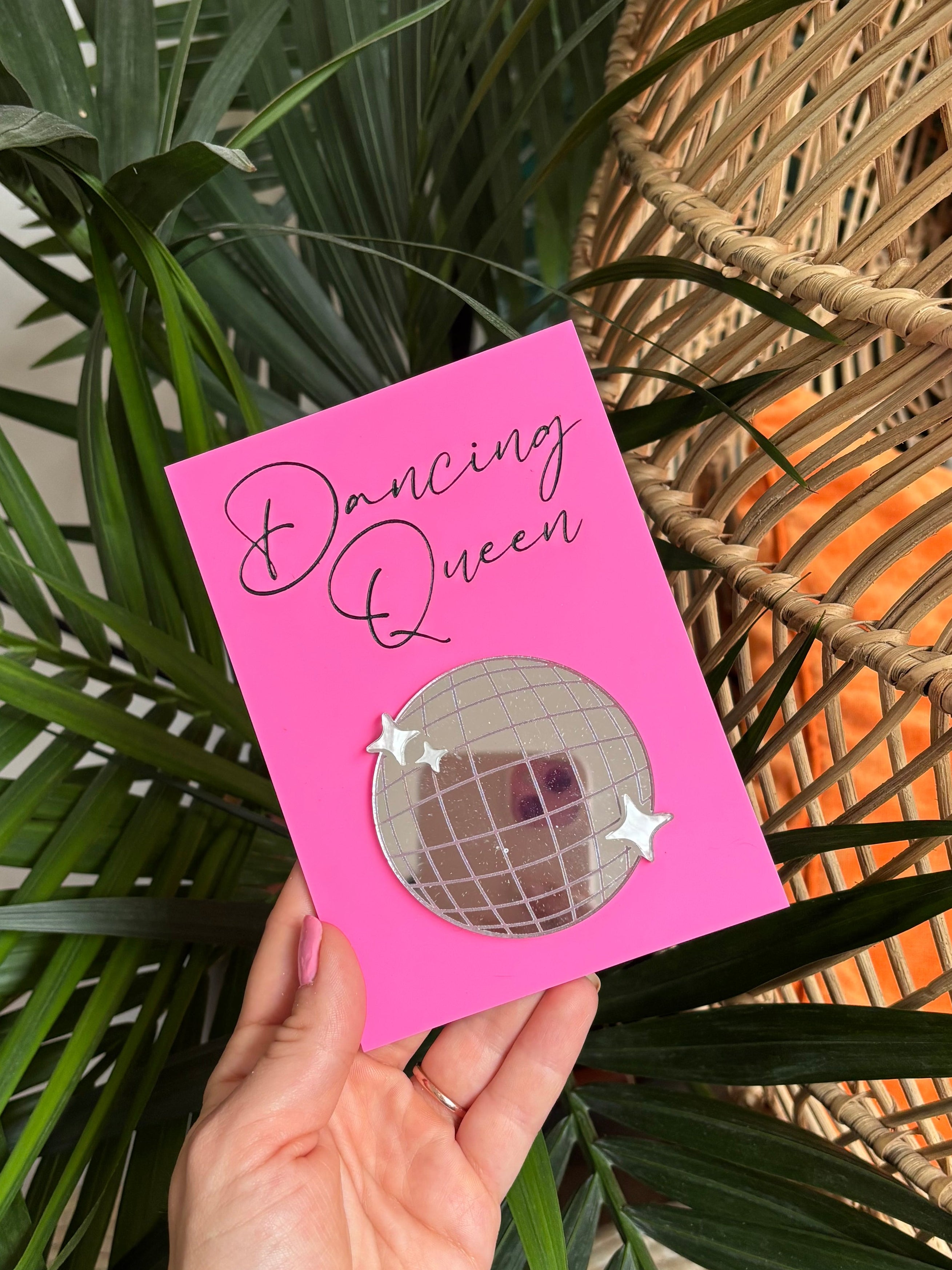Dancing Queen Acrylic Wall Art - Hot Pink