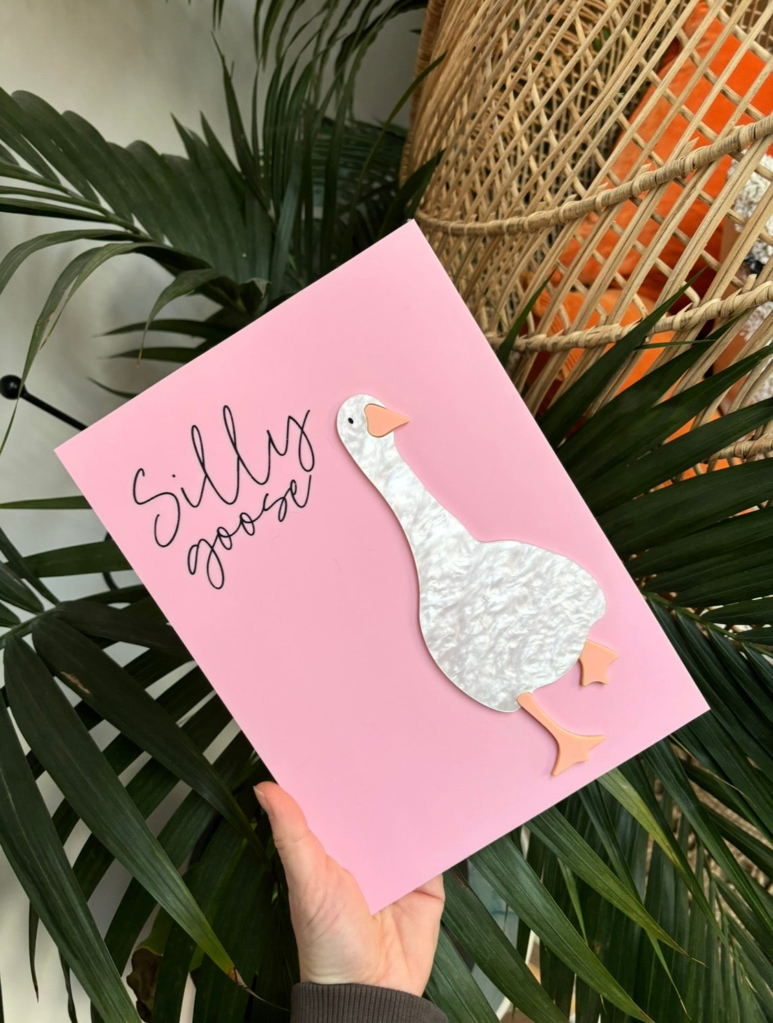 Silly Goose Wall Art – Acrylic Statement Decor 🪿