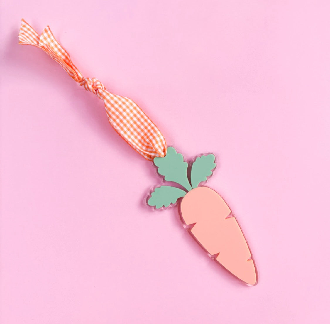 Orange Carrot Hanging Decoration | Spring Acrylic Home Decor