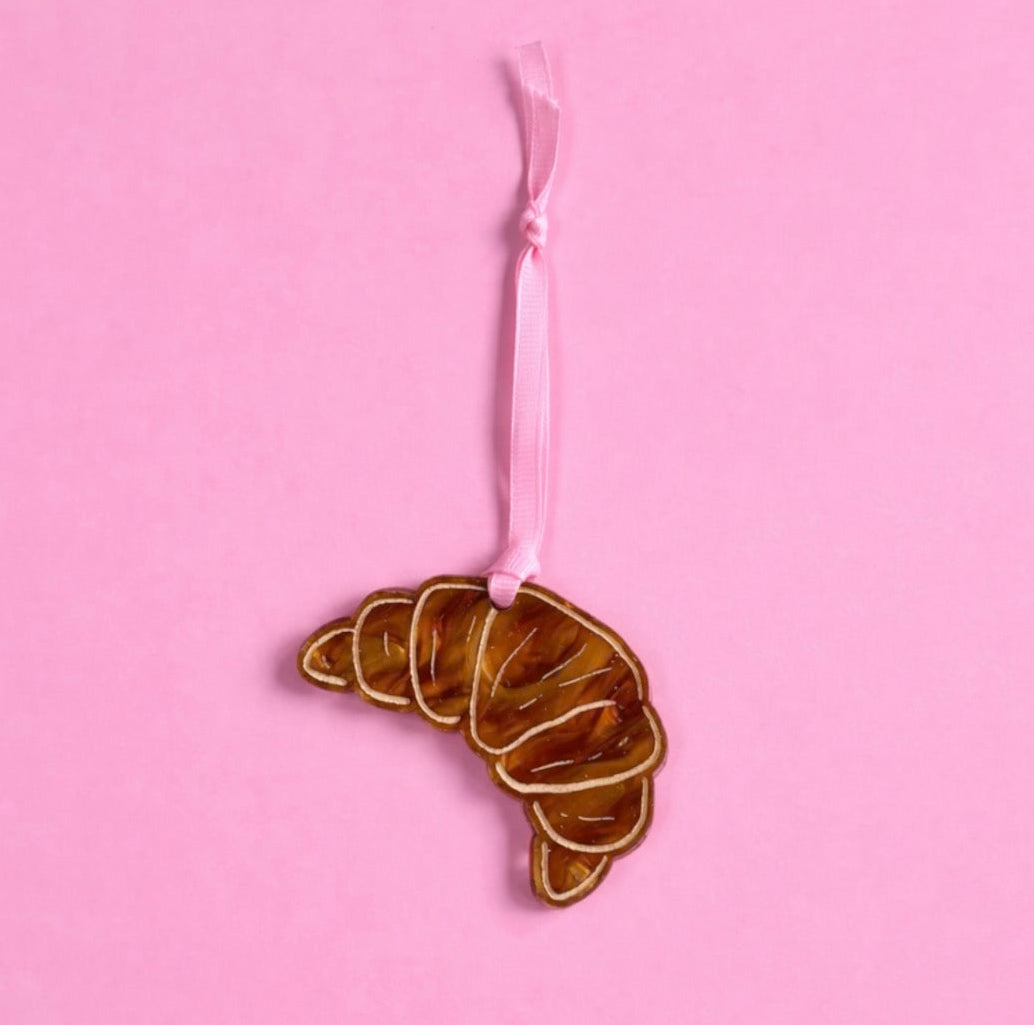 Croissant Acrylic Hanging Decoration – Bakery Inspired Home Decor