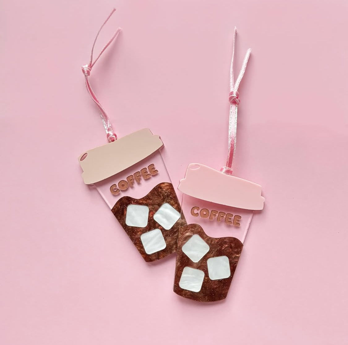 Iced Coffee Acrylic Hanging Decoration | Coffee Lover Gift | Coffee Bar Decor