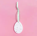 Light Pink Speckled Egg Hanging Decoration
