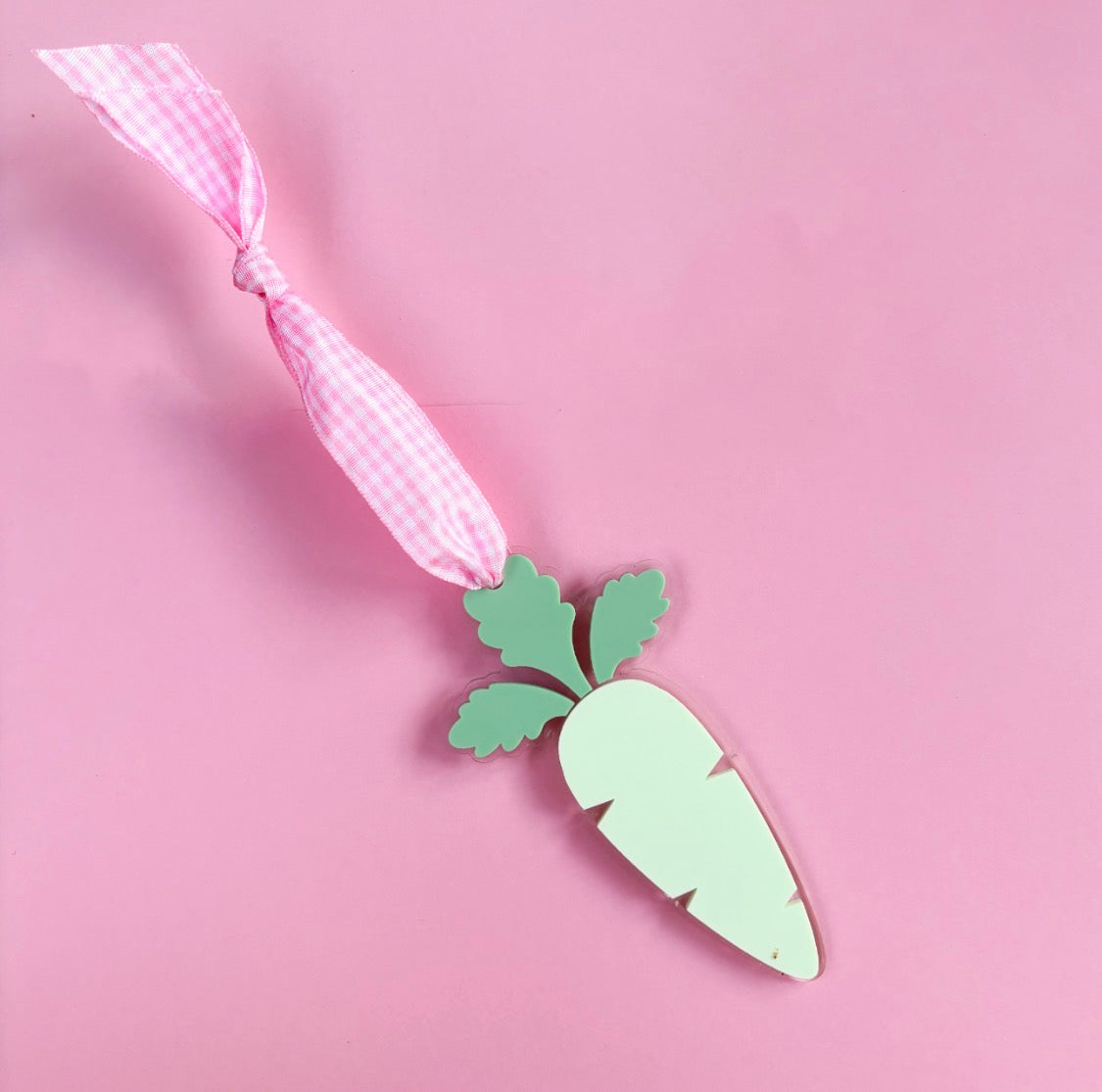 Pistachio Carrot Hanging Decoration | Spring Acrylic Home Decor