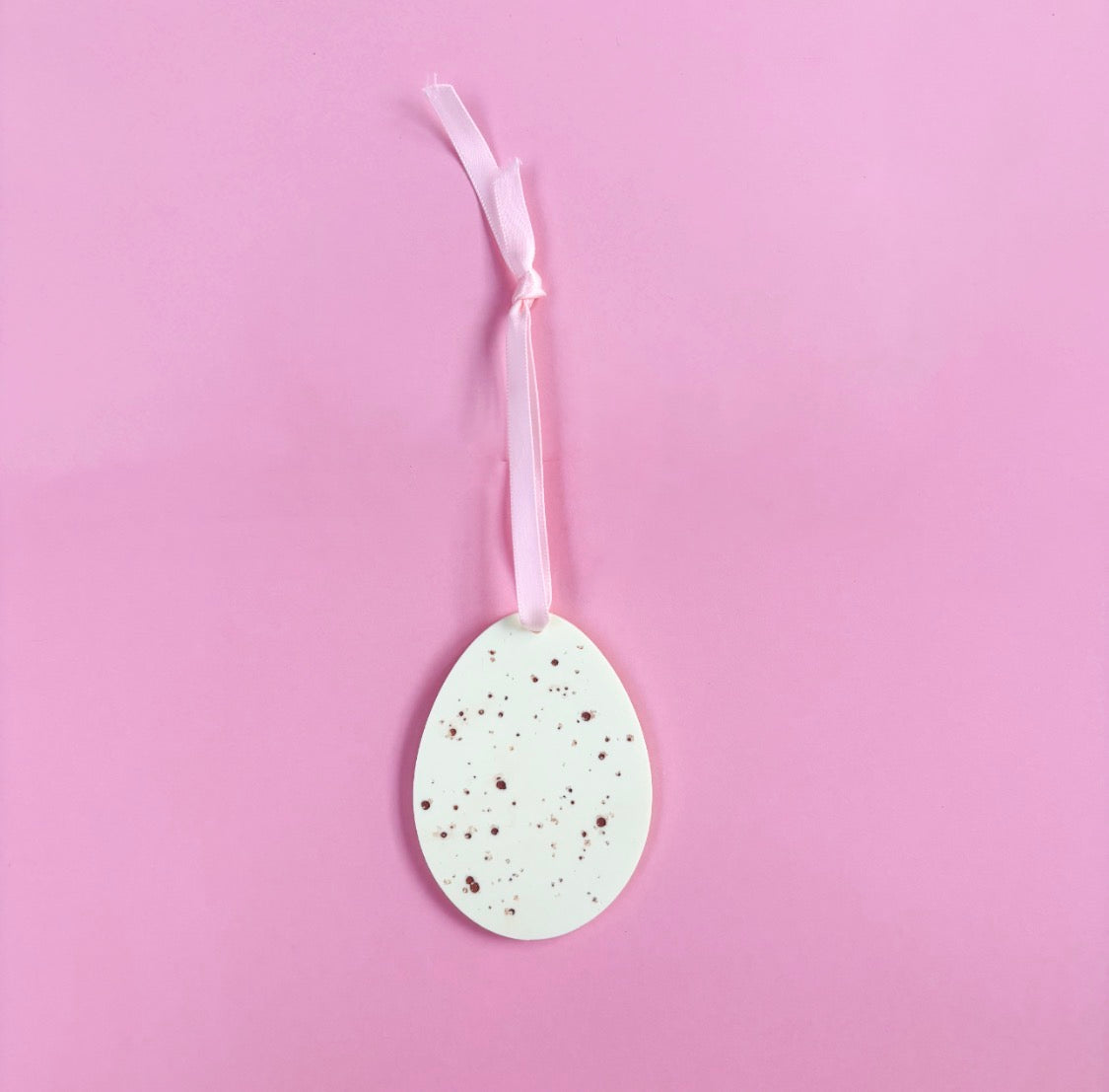 Butter Yellow Speckled Egg Hanging Decoration