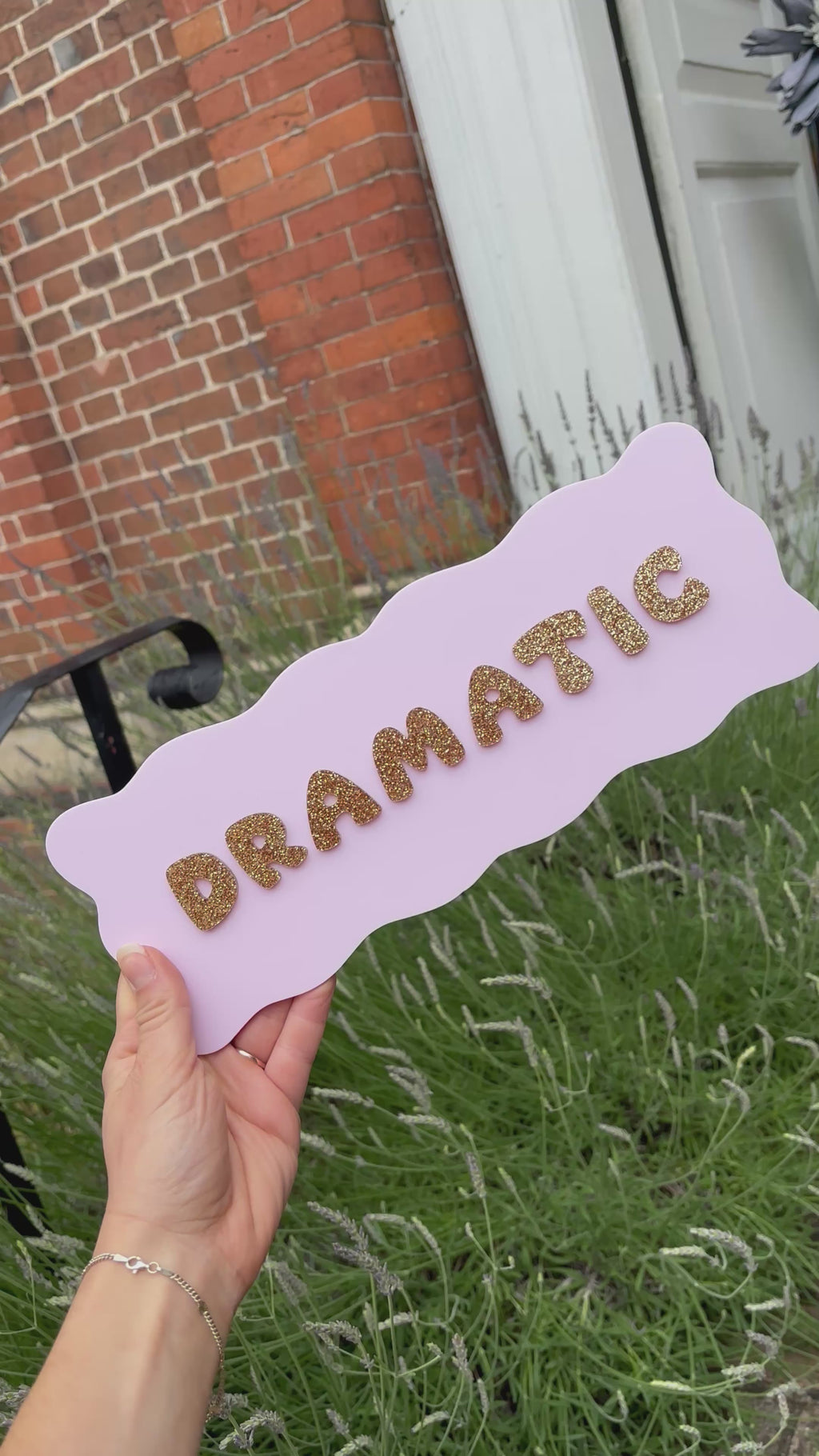 “Dramatic” Acrylic Wall Art Sign